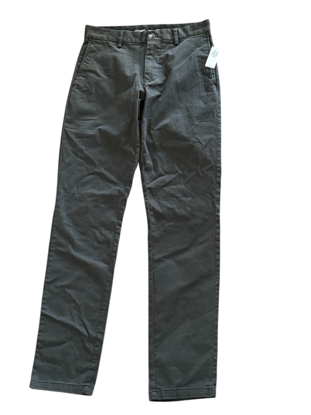 NEW Slim Straight Pants in Dark Charcoal